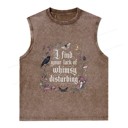 Pagewings Lack of Whimsy Unisex Washed Tank Top