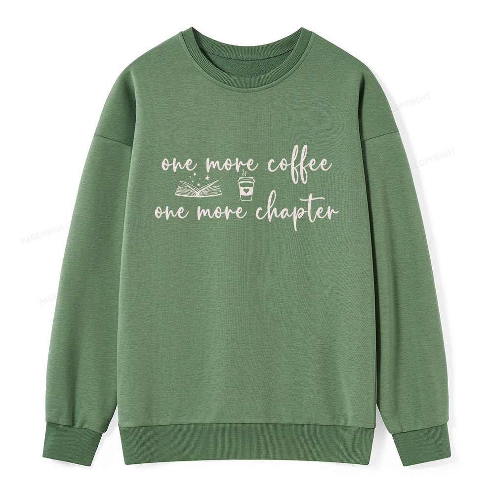 Pagewing Just One More Coffee and Books Unisex Classic Sweatshirt