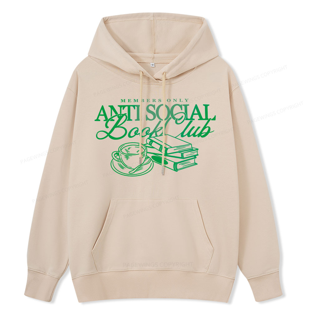 Pagewings Anti Social Book Club Unisex Classic Hoodie