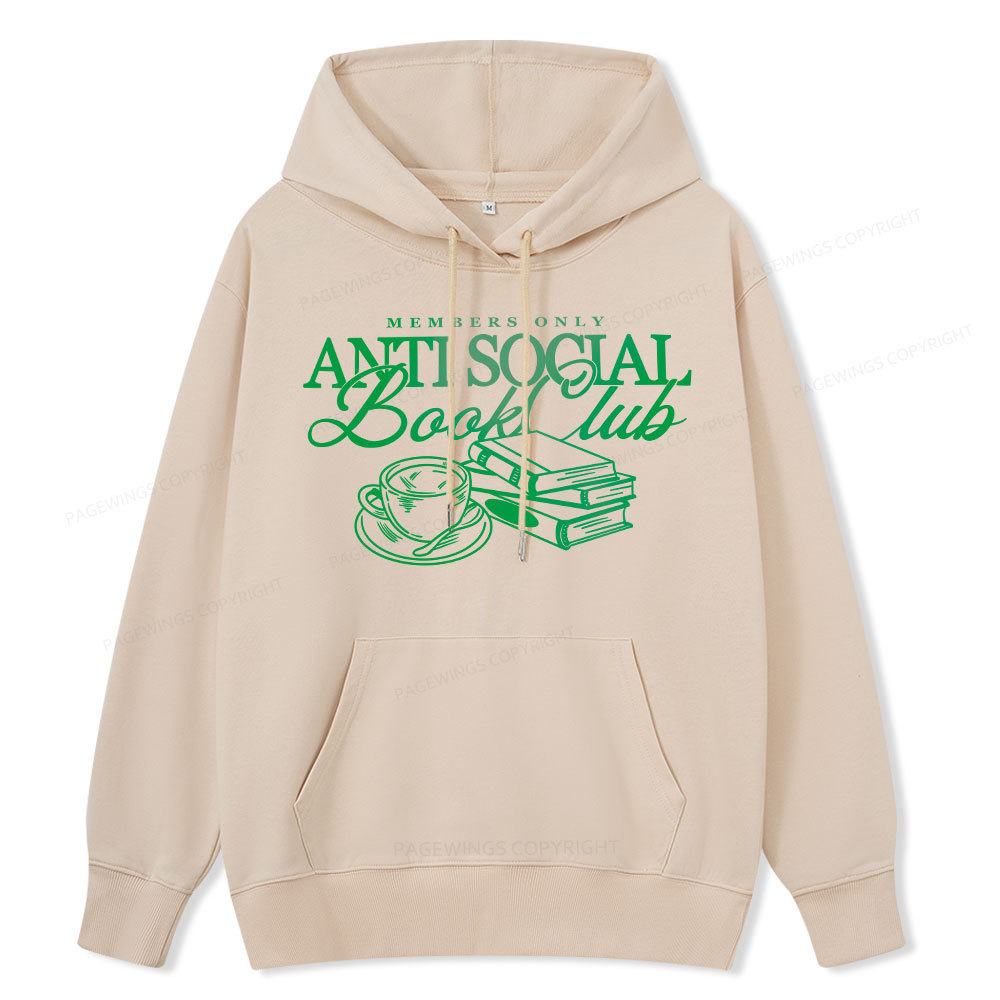 Pagewings Anti Social Book Club Unisex Classic Hoodie