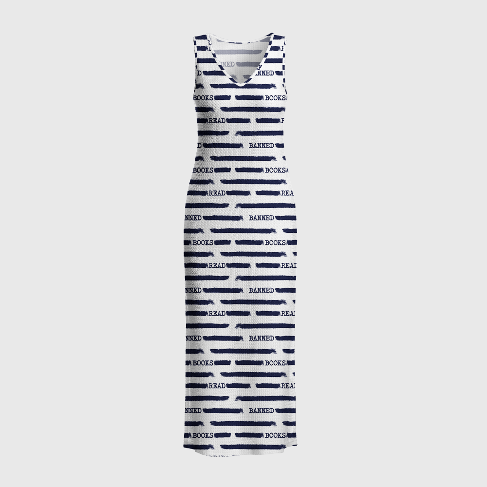 Pagewings Read Banned Books Crochet Maxi Dress