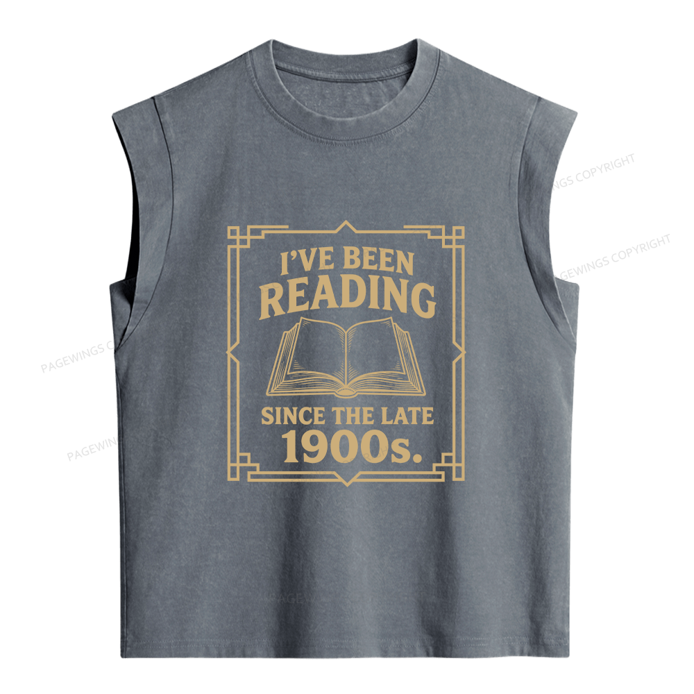 Pagewings I’ve Been Reading Since The Late 1900s Women's Washed Tank Top