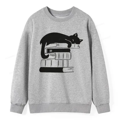 Pagewings Books And Cats Unisex Classic Sweatshirt