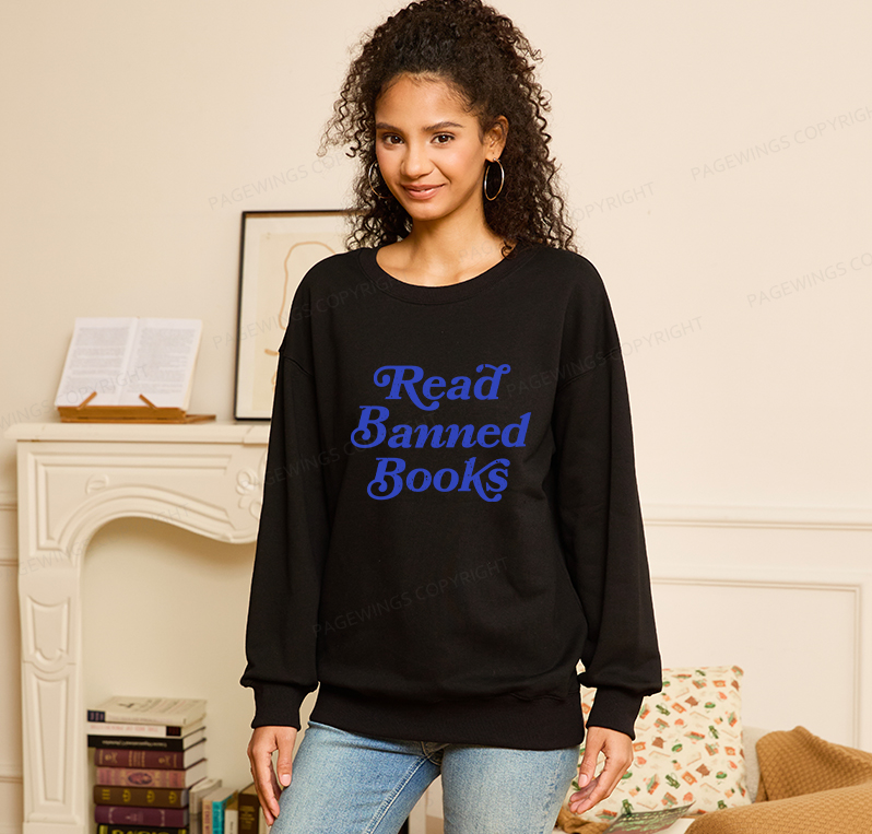 Pagewings Read Banned Books Unisex Classic Sweatshirt