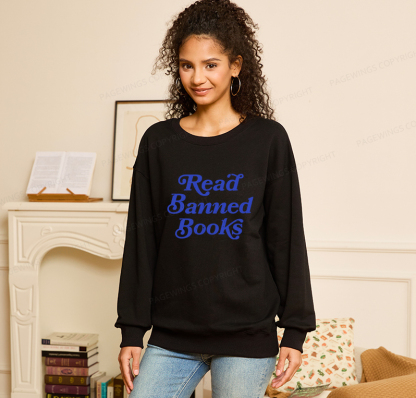 Pagewings Read Banned Books Unisex Classic Sweatshirt