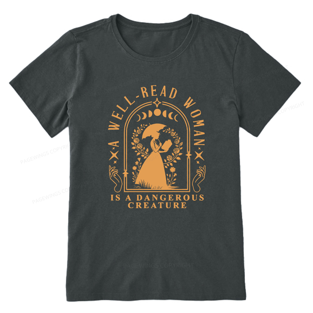 Pagewings A Well-Read Woman Is A Dangerous Creature Unisex Classic T-shirt