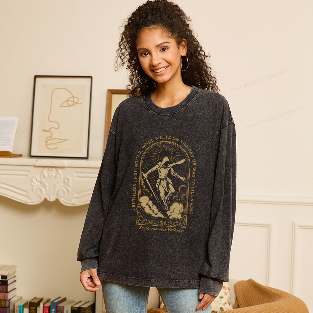 Pagewings Truthless of Shinovar Unisex Washed Long Sleeve T-shirt
