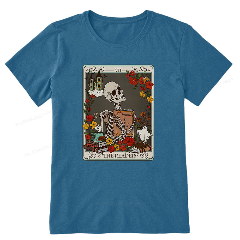 Pagewings The Reader Tarot Card TShirt, Bookish Shirt Unisex Classic T-shirt