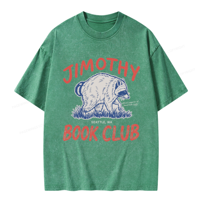 Pagewings Jimothy Book Club Unisex Washed T-shirt