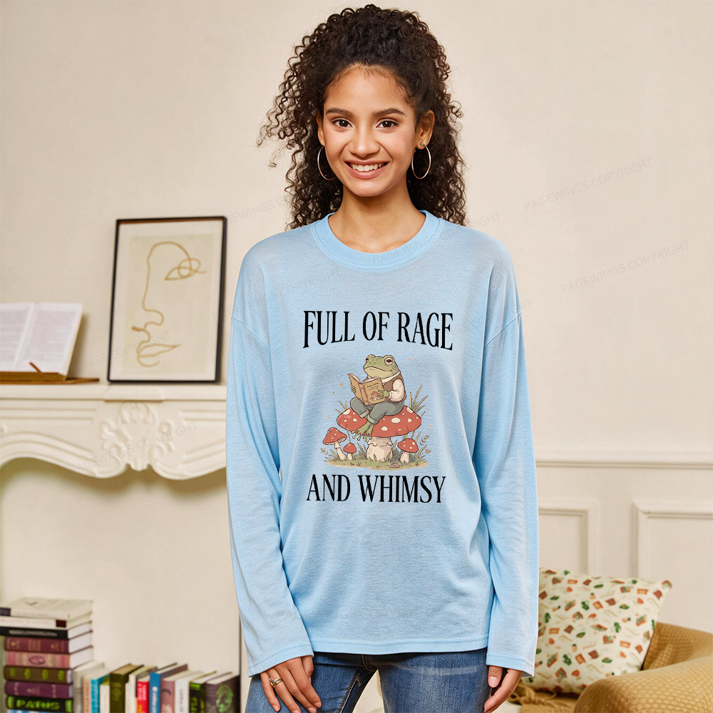 Pagewing Full of Rage and Whimsy Unisex Lightweight Long Sleeve T-Shirt
