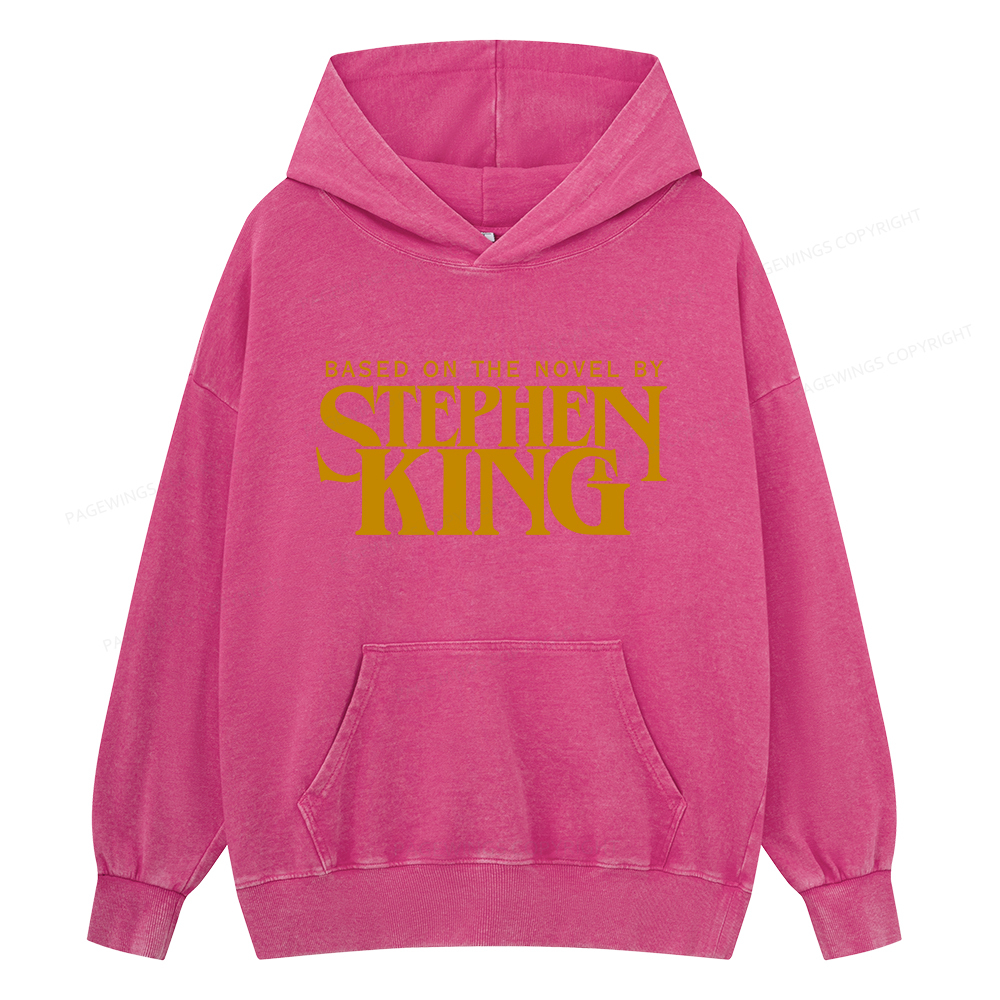 Pagewings Based On A Novel By Stephen King Unisex Washed Hoodie