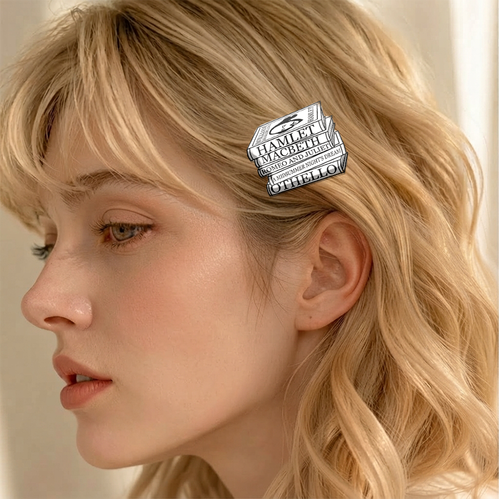Pagewings Shakespeare Best Books Acrylic Hair Clip