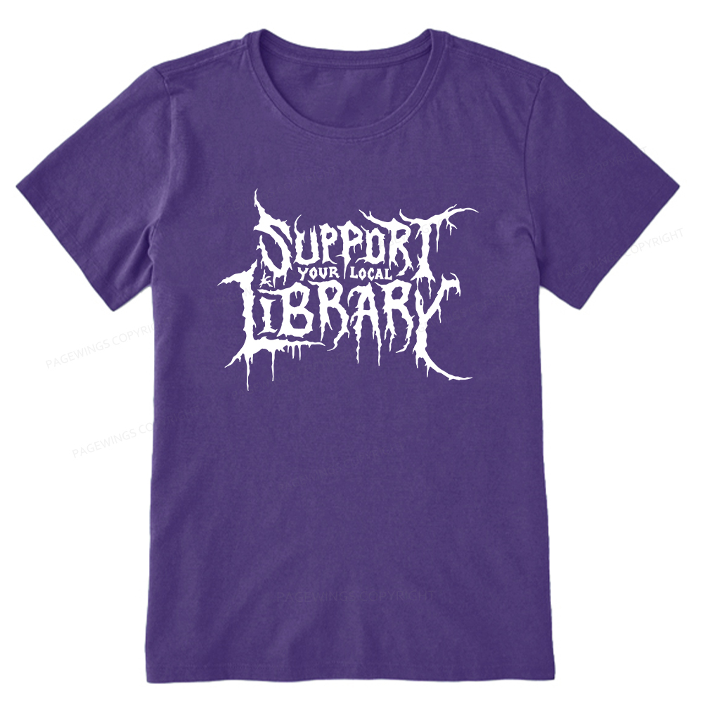 Pagewings Support Your Local Library Unisex Classic T-shirt