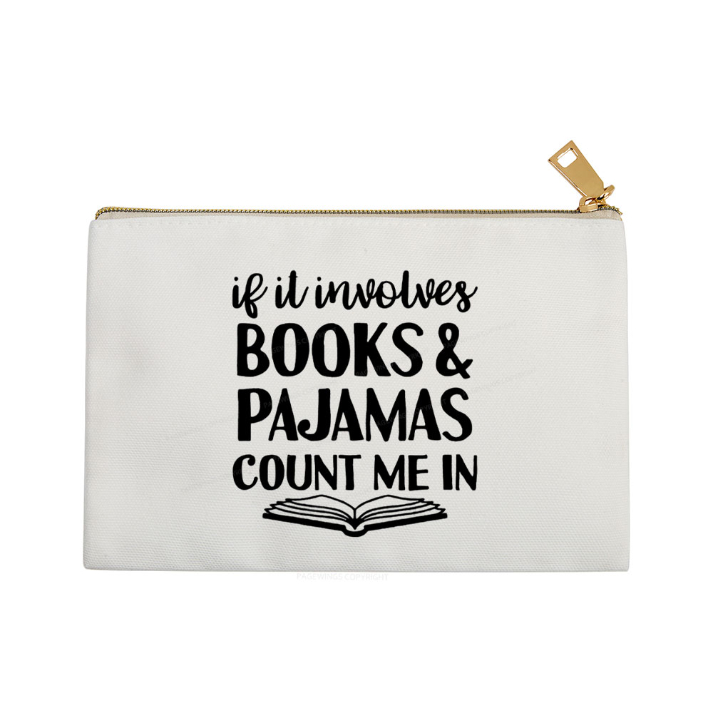 Pagewings Books And Pajamas  Pouch