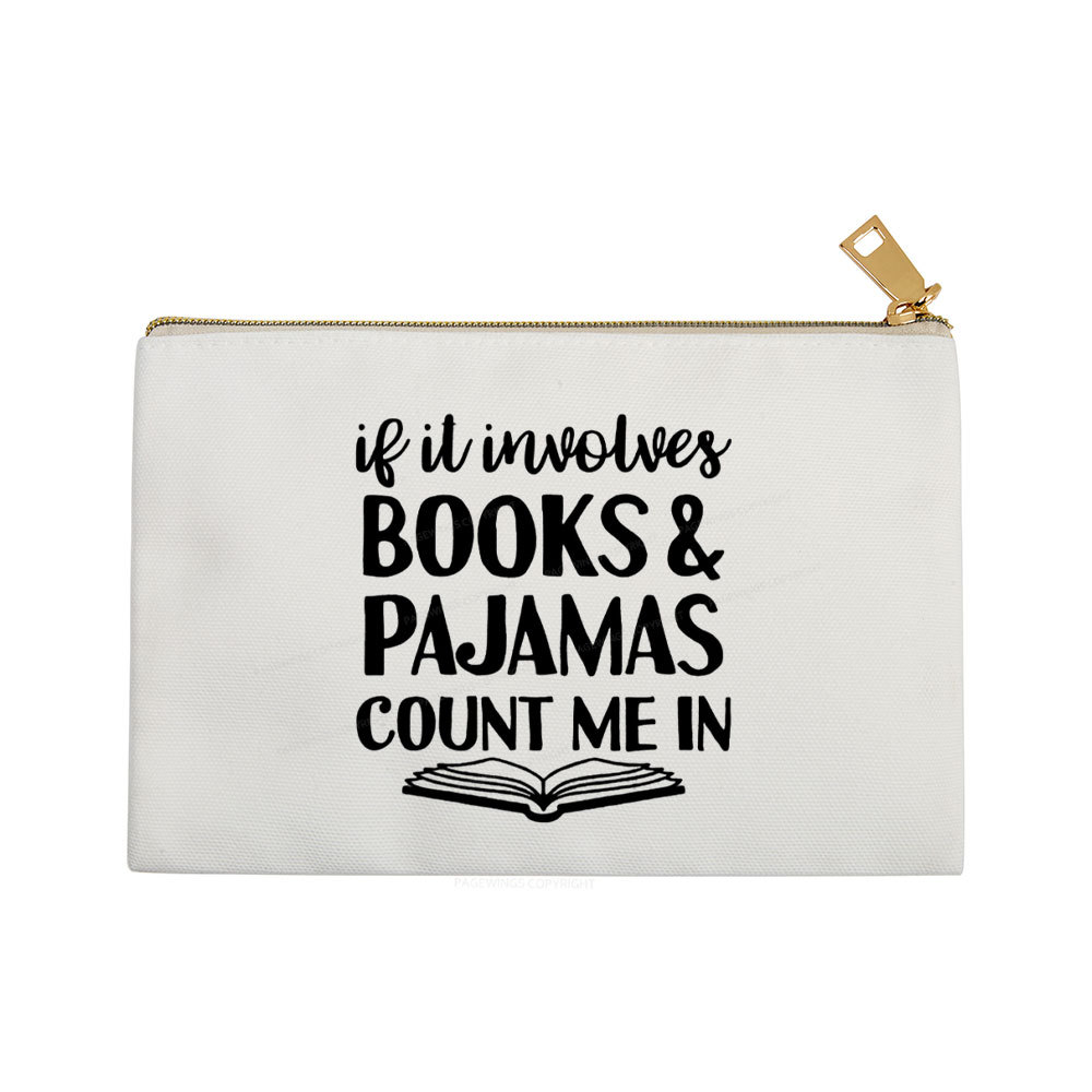 Pagewings Books And Pajamas  Pouch
