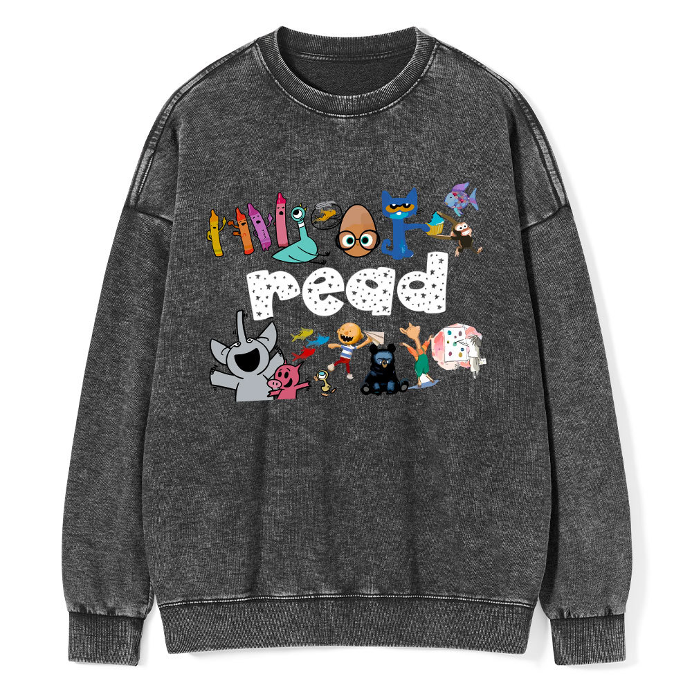 Pagewings Teacher Life Shirt, Teacher Shirt Unisex Washed Sweatshirt