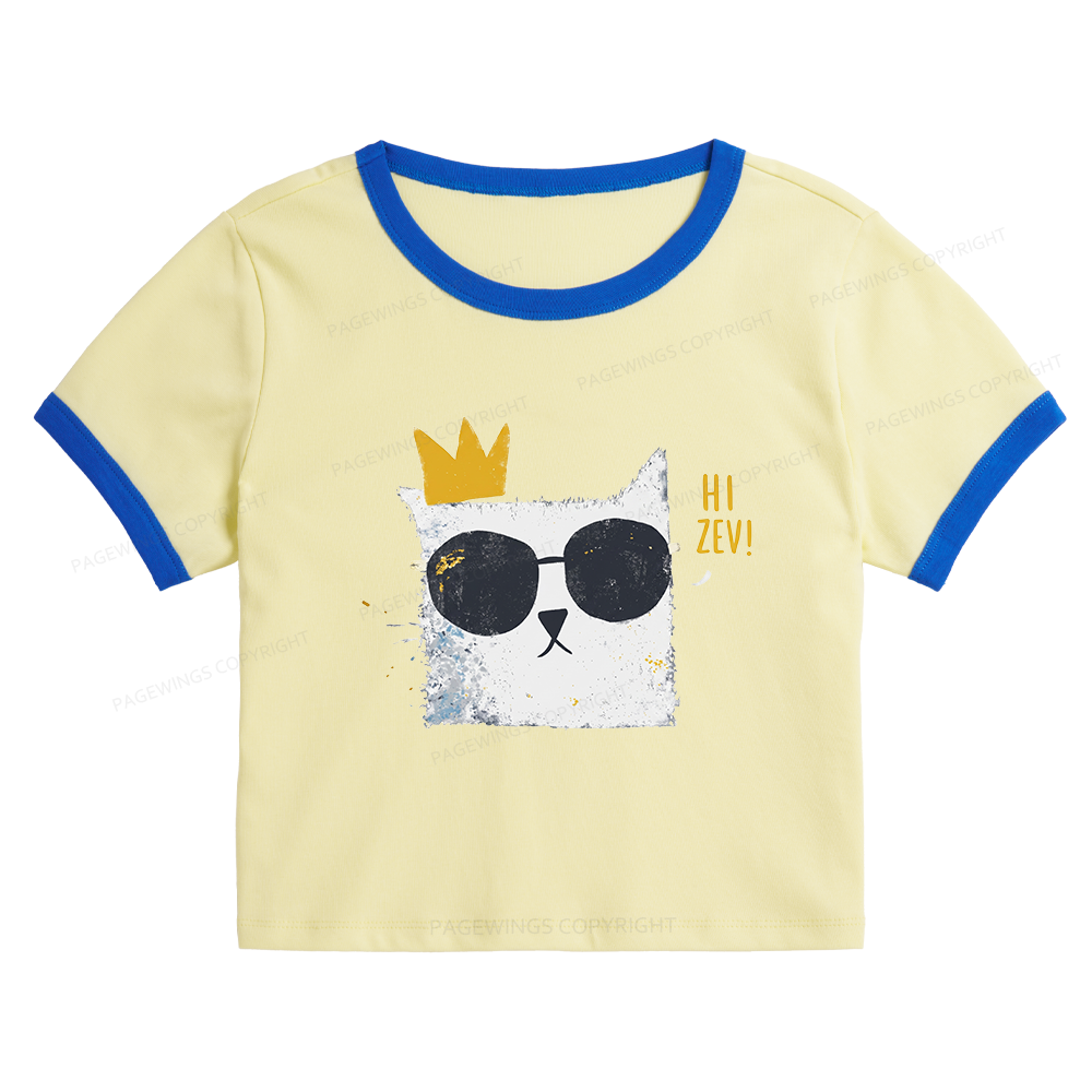 Pagewings Sci-Fi Bookish Baby Tee Cropped Ringer T-Shirt