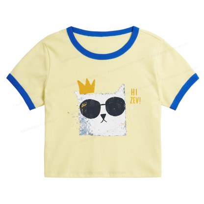 Pagewings Sci-Fi Bookish Baby Tee Cropped Ringer T-Shirt