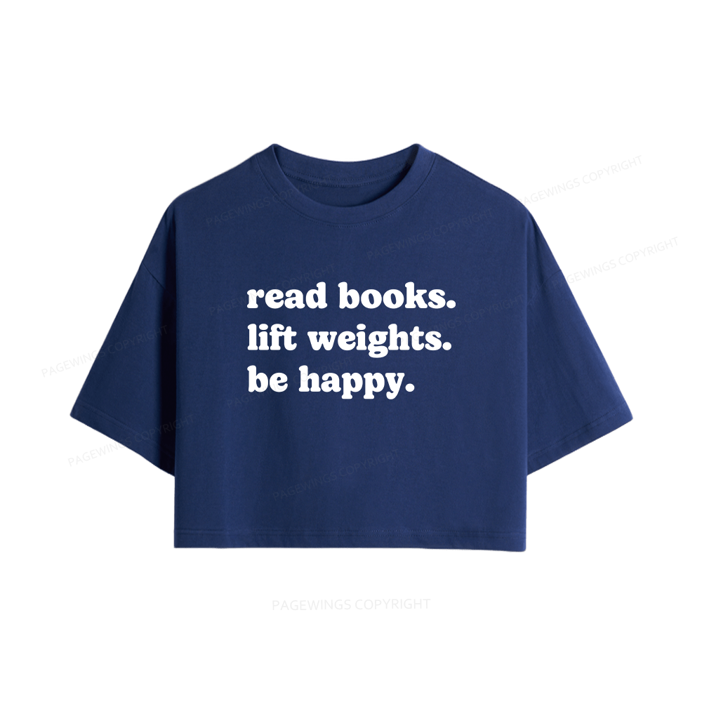 Pagewings Book Lover Gym Women Crop Tops
