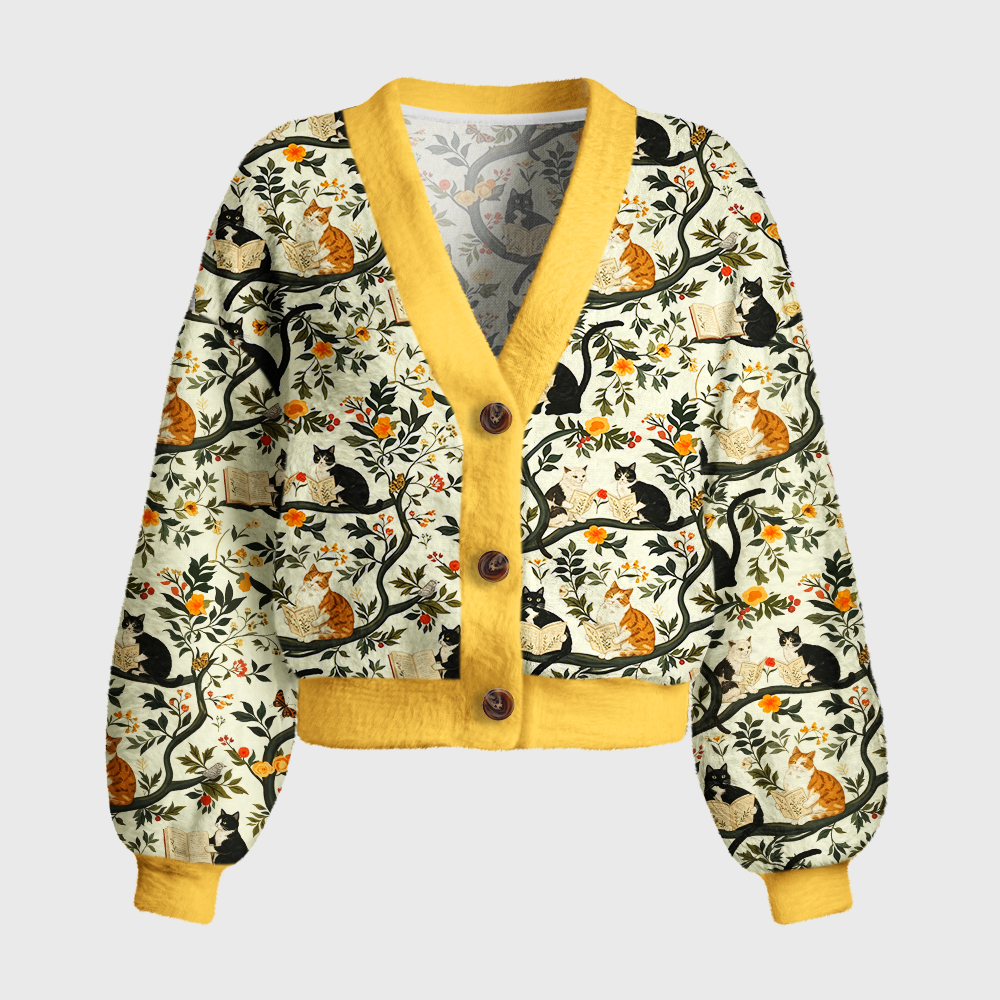 Pagewings Bookish Vibe Women's Cardigan Sweater