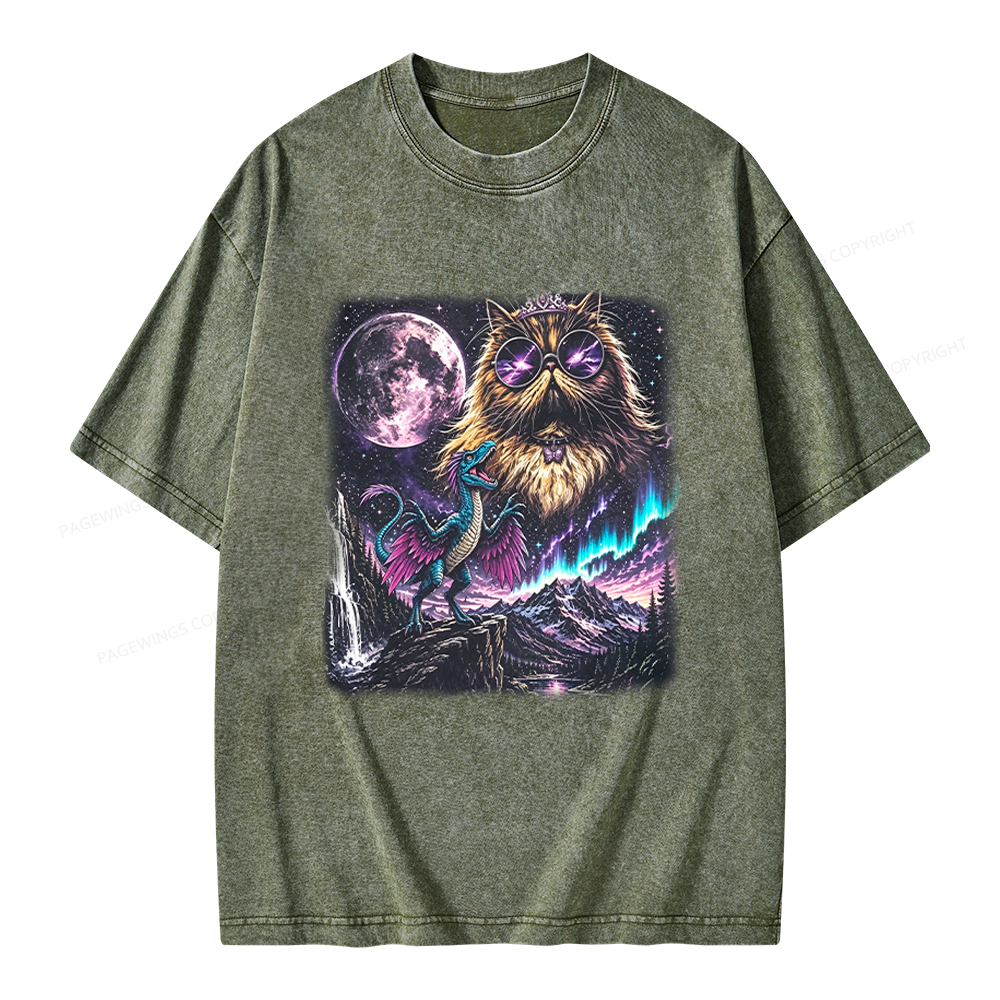 Pagewings Sci Fi Books Lover Unisex Washed T-shirt