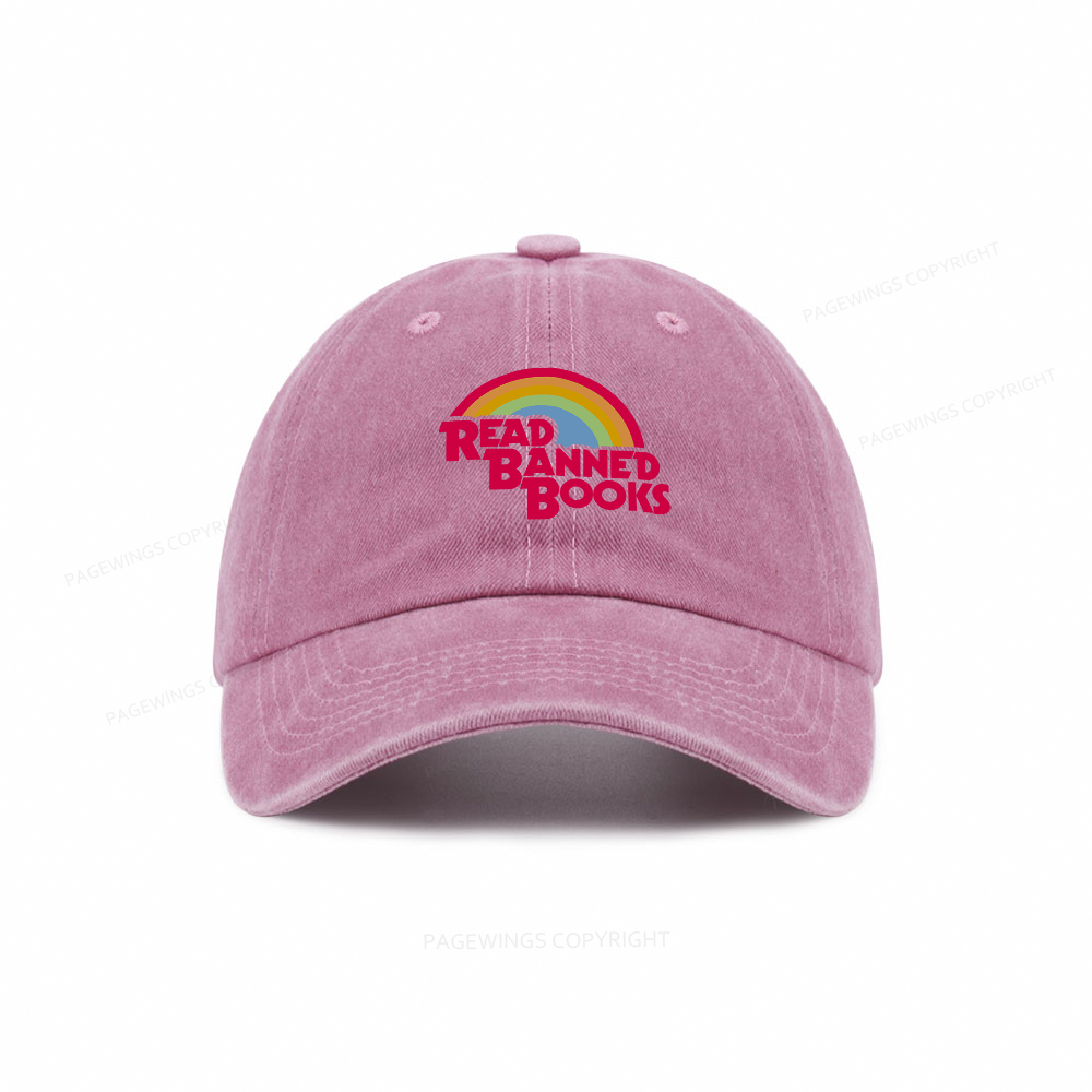 Pagewings Read Banned Books Washed Cap