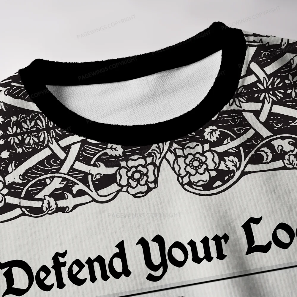 Pagewings Defend Your Local Public Library Unisex Ugly Knit Sweatshirt