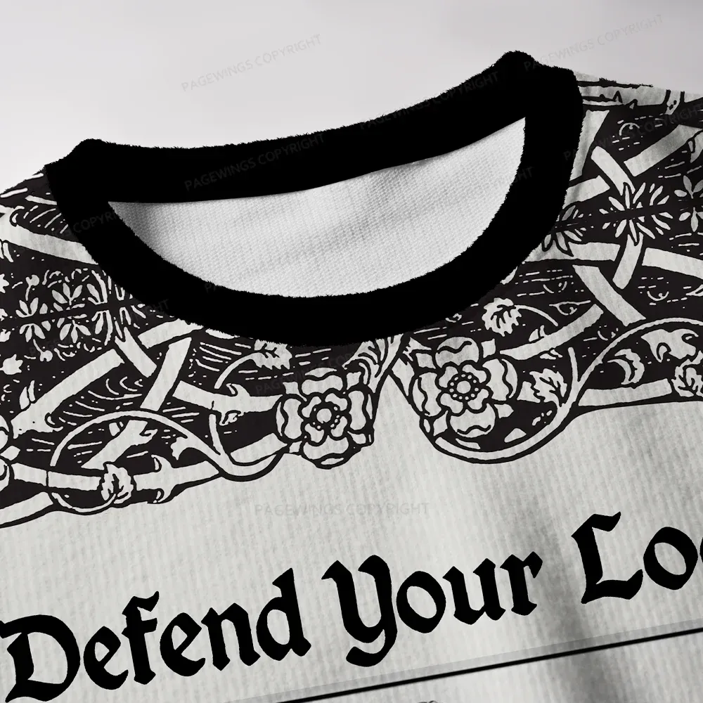 Pagewings Defend Your Local Public Library Unisex Ugly Knit Sweatshirt