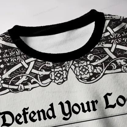 Pagewings Defend Your Local Public Library Unisex Ugly Knit Sweatshirt