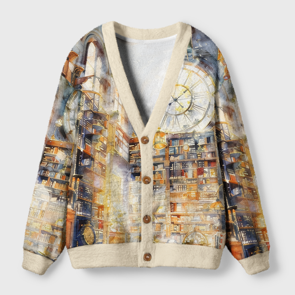 Pagewings Bookstore  Light Knit Unisex Cardigan Sweaters