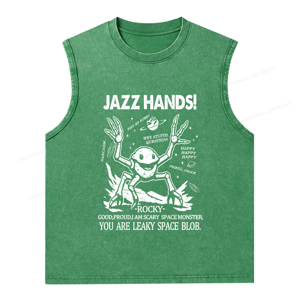 Pagewings You Sleep I Watch Unisex Washed Tank Top