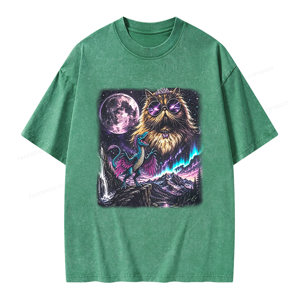 Pagewings Sci Fi Books Lover Unisex Washed T-shirt