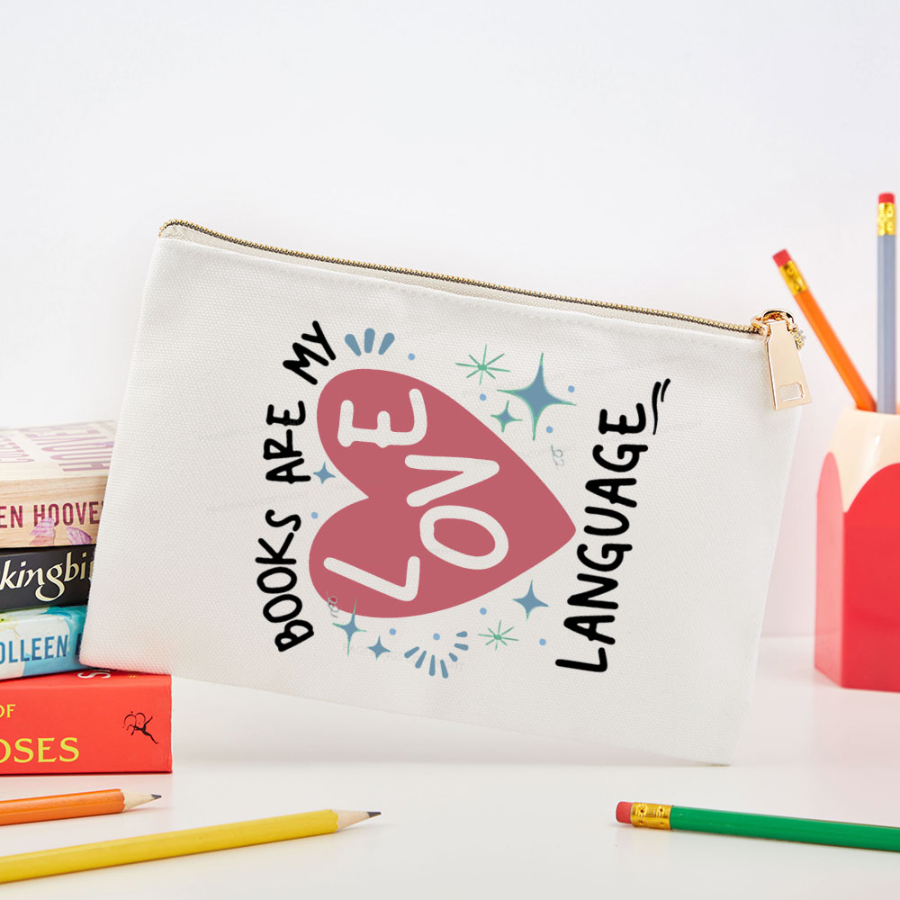 Pagewing Books Are My Love Language Pouch