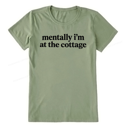 Pagewings Mentally I'm At The Cottage Unisex Classic T-shirt