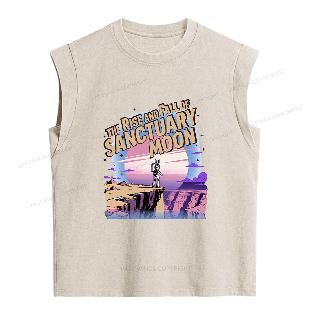 Pagewings Sci Fi Bookish Women's Washed Tank Top