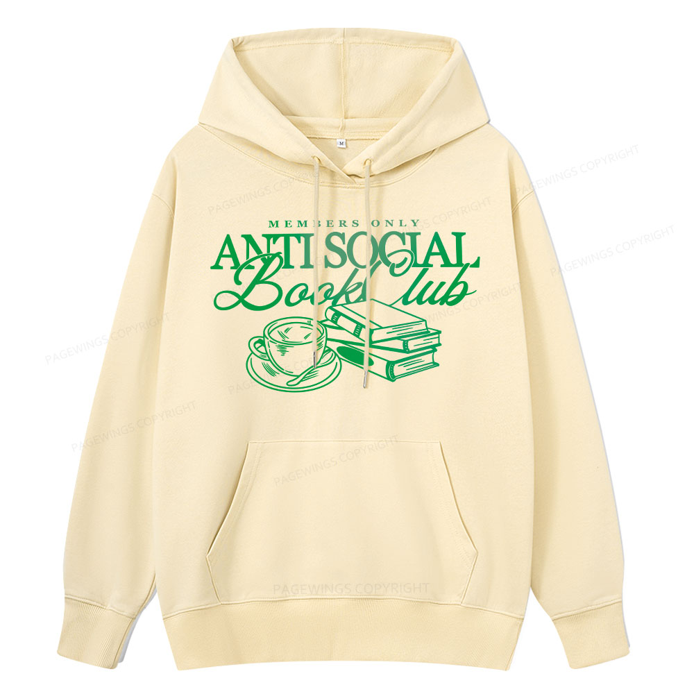 Pagewings Anti Social Book Club Unisex Classic Hoodie