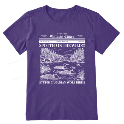 Pagewings Stupid Canadian Wolf Bird Unisex Classic T-shirt