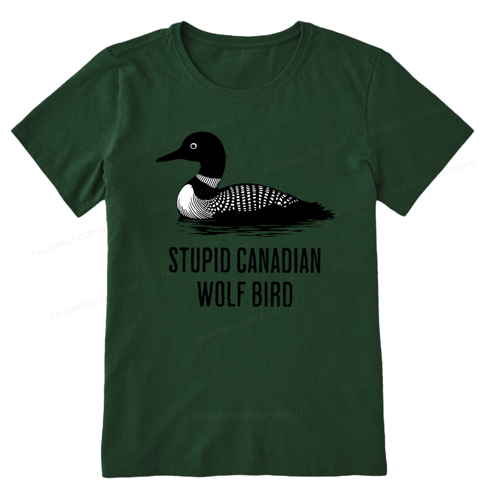 Pagewings Stupid Canadian Wolf Bird Unisex Classic T-shirt