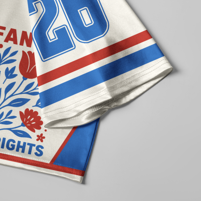 Pagewings Big Fan Of Human Rights Women's Cropped Jersey