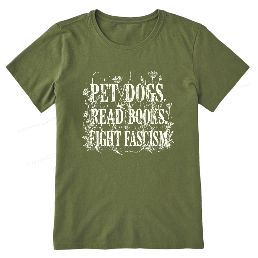 Pagewings Anti Fascism Book Lover Unisex Classic T-shirt