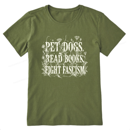 Pagewings Anti Fascism Book Lover Unisex Classic T-shirt