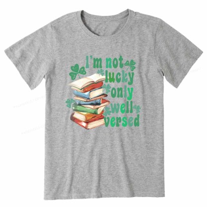 Pagewings St Patty Day Trendy Retro Book Shamrock Shirt Unisex Classic T-shirt