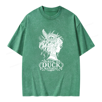 Pagewings Real Duck Material  Bookish Unisex Washed T-shirt