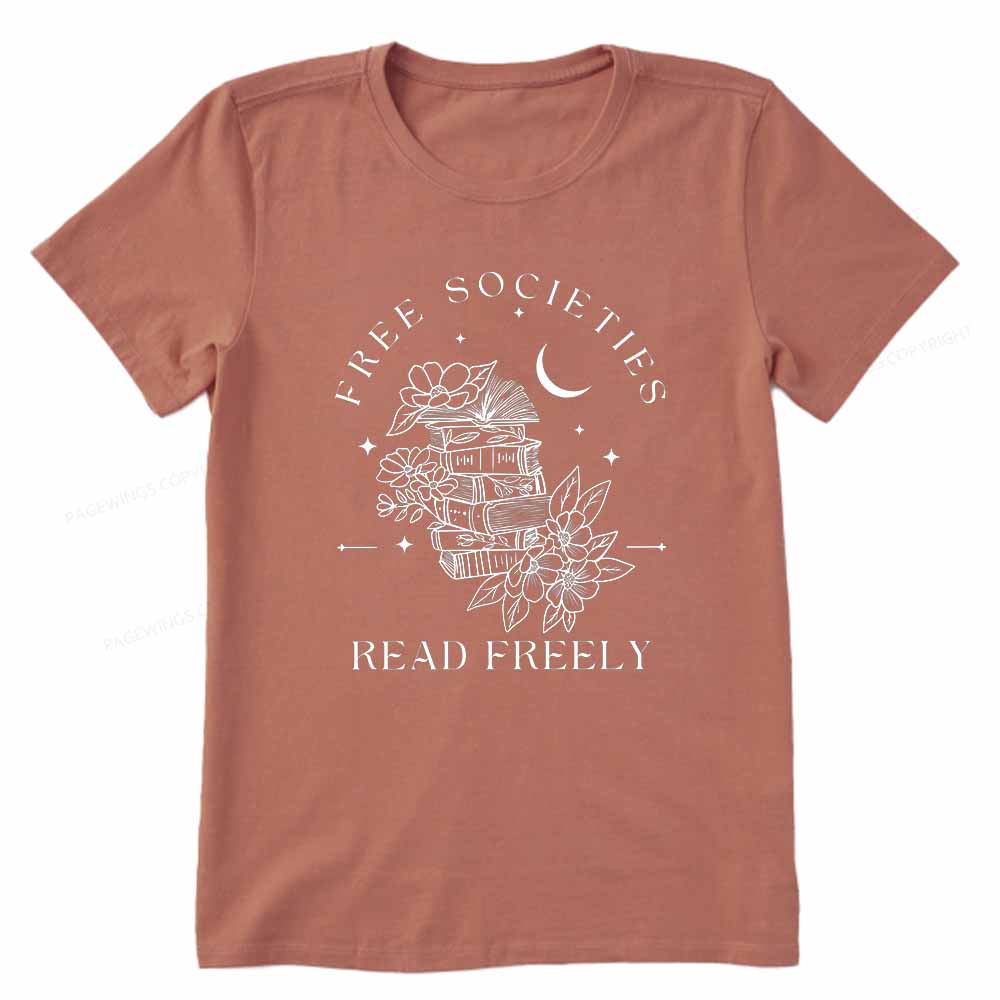 Pagewings Free Societies Read Freely Comfort Colors Shirt Unisex Classic T-shirt
