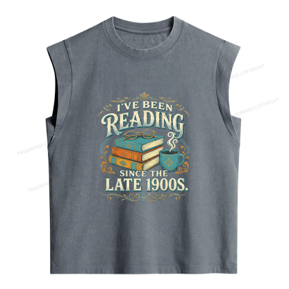 Pagewings I've Been Reading Women's Washed Tank Top