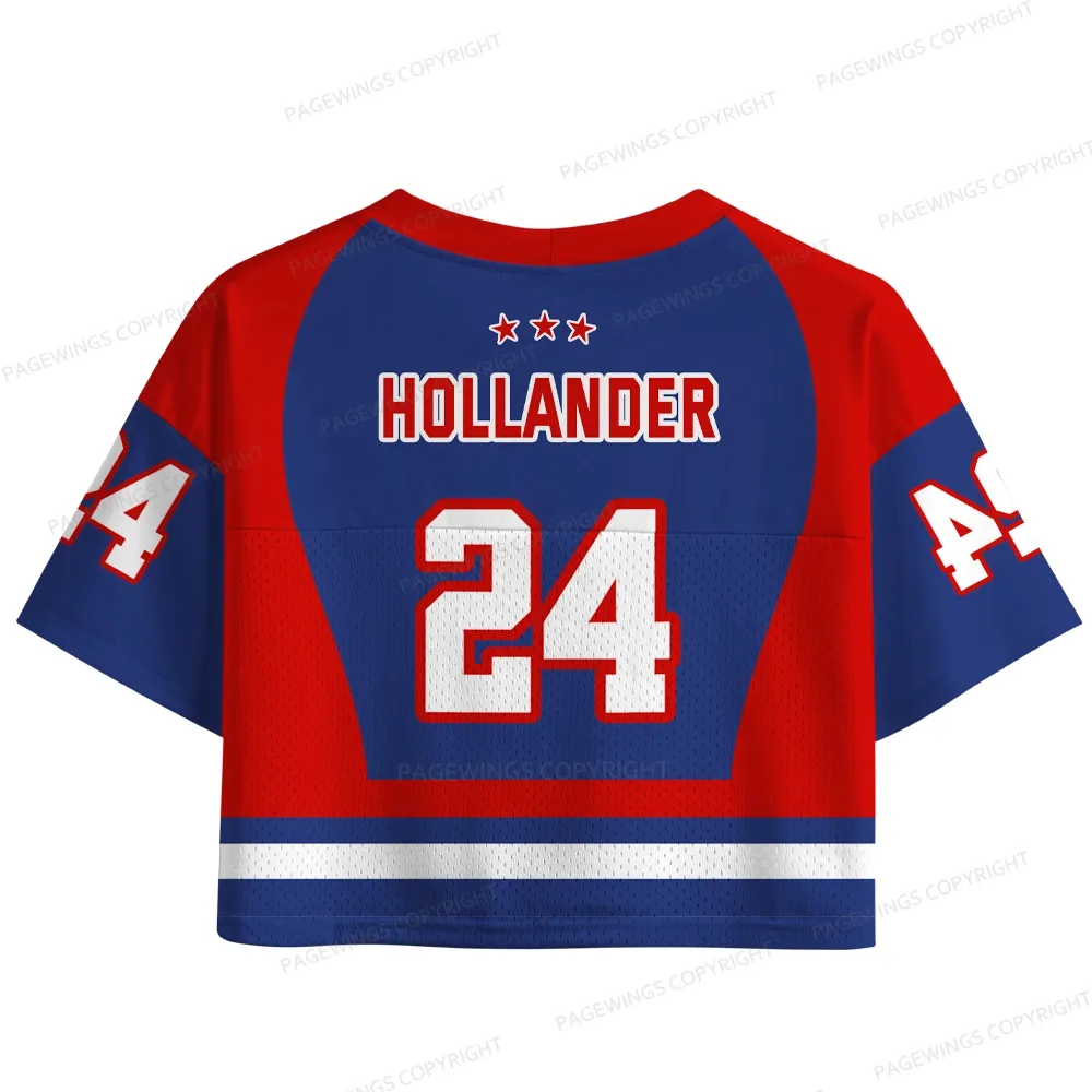 Pagewings Love Ice Hockey Women's Crop Mesh Jersey