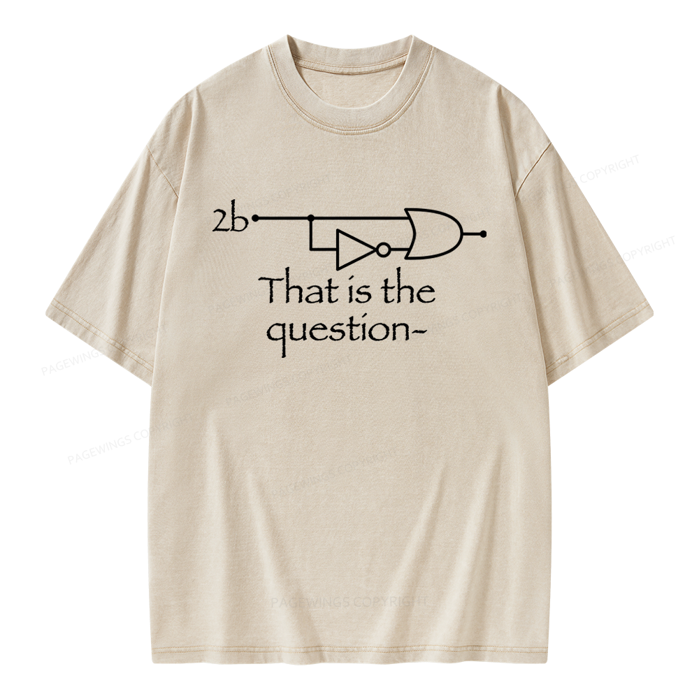 Pagewings To Quote Hamlet Unisex Washed T-shirt