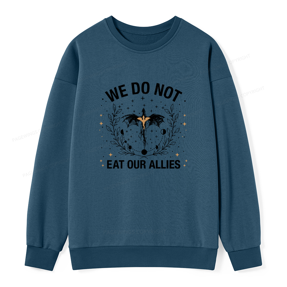 Pagewings We Do Not Eat Our Allies Unisex Classic Sweatshirt