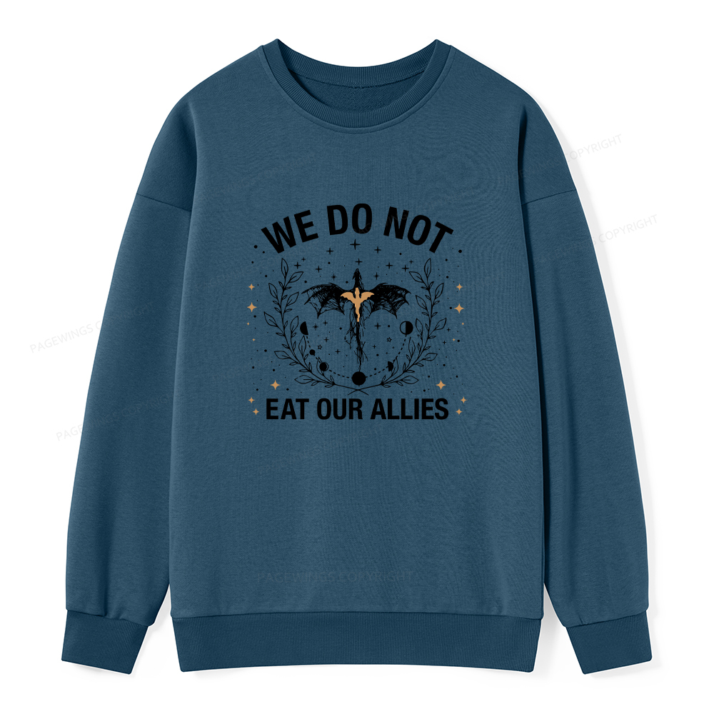 Pagewings We Do Not Eat Our Allies Unisex Classic Sweatshirt