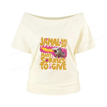 Pagewings Sci Fi Novel Lover Women Off Shoulder T-shirts